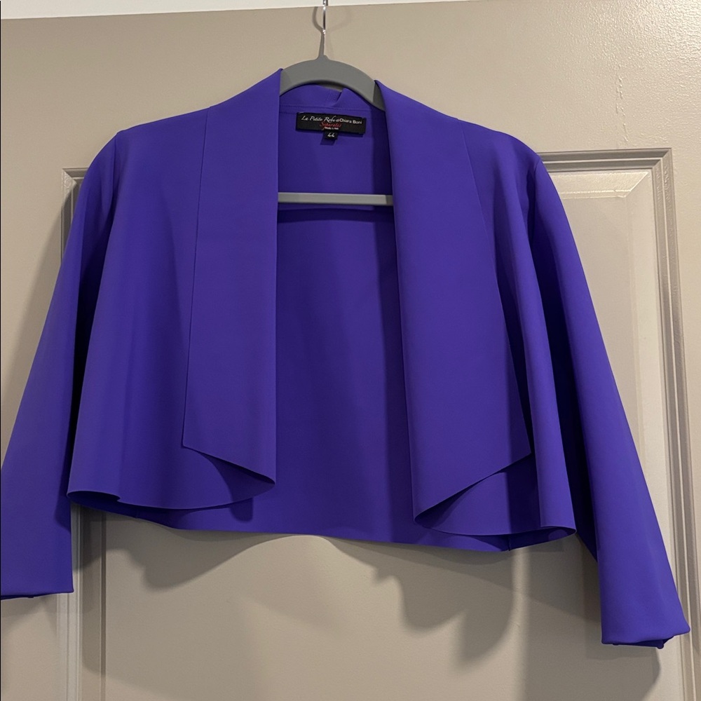 Chiara Boni Purple bolero style Blazer